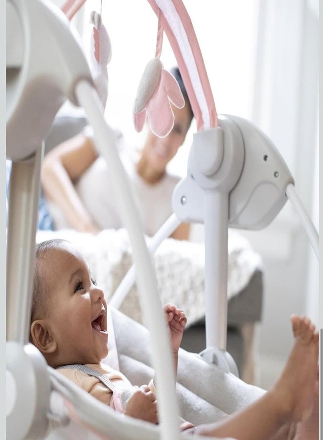Richtots Premium Baby Swing Portable Baby Swing with Music, Speed Control Flora Design - Image 5